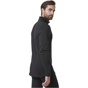 2021 Helly Hansen Hombre Lifa Merino Mid Weight 1/2 Zip Top 49363 - Negro